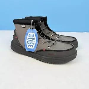Hey Dude Bradley gewachstes Canvas Slipper Stiefel Herren 12 grau NEU - Bild 1 von 13