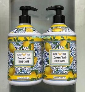 (2-Pack) SOAP TILES ~ LEMON BASIL Essential Oil REFRESHING HAND SOAP 636ml - Picture 1 of 3