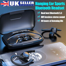 TWS Bluetooth Headset Wireless Earphones Stereo Headphones Ear Hook Power Bank