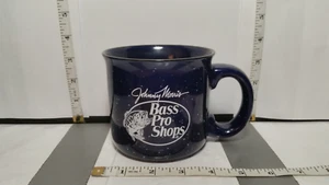 Coffee Mug - Bass Pro Shops "Johnny Morris" Signed Blue Speckled 16oz. 06/2022 - Picture 1 of 7