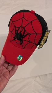 Youth Zion Headgear Black/Red Adjustable Spider Cap/Hat - Picture 1 of 4