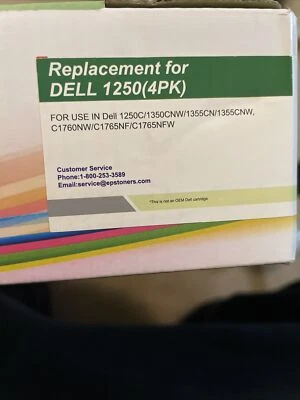 Repuesto de cartucho de tóner EPS Premium para Dell 1250 4 PK Foto 1 de 2
