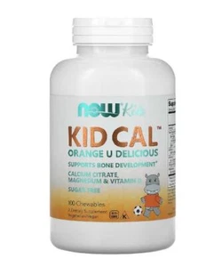 NOW FOODS KID CAL, 100 COMPRIMIDOS MASTICABLES - Imagen 1 de 2