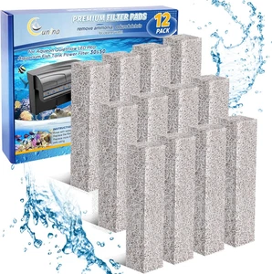 12PCS Ammonia Reducer Filter Pads Compatible with Aqueon Quietflow 30 & 50, Spon - Picture 1 of 12