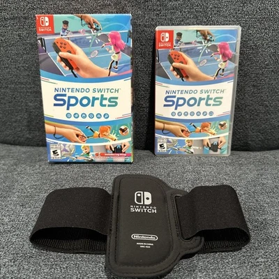 Nintendo Switch Sports – Complete w/ Box & Leg Strap (Unused) – Tested - Image 1 of 4