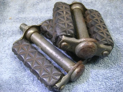 Aprobado por Schwinn, Union 1/2", pedales Waffle, bicicletas años 50/60, bloques de 3"" Foto 1 de 4