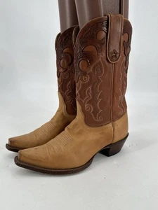 TONY LAMA VF6002 BROWN LEATHER POINTED` TOE Sz 6.5B MADE IN MEXICO - Picture 1 of 11