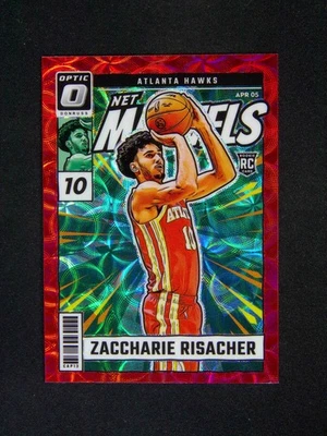 2024-25 Panini Donruss Optic Zaccharie Risacher #25 RC Net Marvels Red - Image 1 of 2