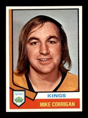 1974 O-Pee-Chee NHL #37 Mike Corrigan   NM/NM+ X3538155 - Image 1 of 3