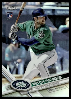 2017 TOPPS CHROME REFRACTOR MITCH HANIGER ROOKIE SEATTLE MARINERS #29 - Image 1 of 2
