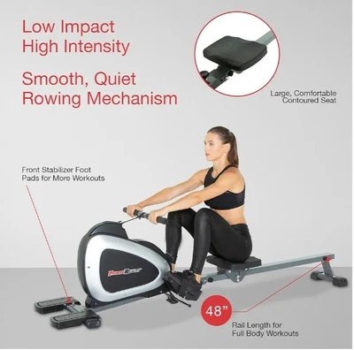 Máquina de remo suave y silenciosa Fitness Gear con asiento contorneado Foto 1 de 3