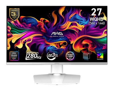 MSI 27" MAG 272QPW QD-OLED X28 (WQHD) GAMING MONITOR - Image 1 of 3
