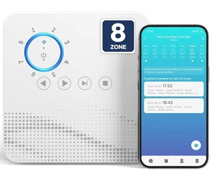 tolviviov Smart Sprinkler Controller, 8-Zone Indoor WiFi Irrigation Controller, - Picture 1 of 10