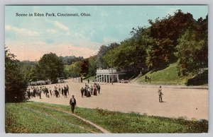 Postkartenszene im Eden Park Cincinnati Ohio DB 1913 - Bild 1 von 2
