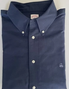 Brooks Brothers Herren Poloshirt Baumwolle Navy Blau Original Langarm XL - Bild 1 von 12