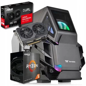 BSG Raptor Gaming-Computer Ryzen 5 5600 32GB DDR4 1TB SSD RX 7600 Win11 - Afbeelding 1 van 12