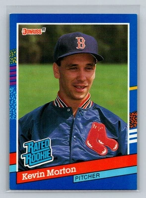 1991 Donruss Rated Rookie RC #37 Kevin Morton Boston Red Sox Baseball Card - Image 1 of 2