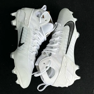 Mens 7.5 Nike Huarache 9 Elite Mid LAX Lacrosse Cleats FD0088-101 - Picture 1 of 7