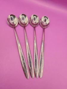 4 cucchiaini da tè ghiacciati WMF Cromargan LAUREL ? (Forse) Germania in acciaio inox 8 1/2" - Foto 1 di 7