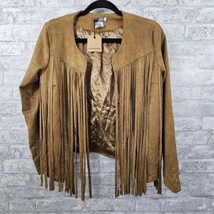 Neu mit Etikett Earthbound Wildlederjacke Damen Größe Small - Bild 1 von 4