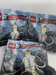 LEGO The Ninjago Movie - Master Wu Keychain Poly Bag 5004915 Pack Of 3 ! - Picture 1 of 3