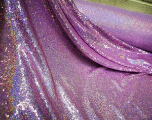 Lilac Iridescent Hologram 3mm Sequin Bling Sparkly Fabric 150cm Wide - Picture 1 of 4