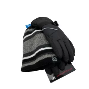 ZeroXposur Niños 2 piezas Versátil Gorro con Esposas Sombrero y Guantes de Invierno Set Talla L/XL - Imagen 1 de 4