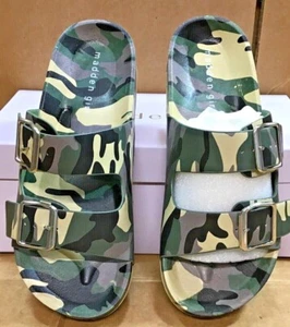 Madden Girl Teddy T Womens Camoflage Slide R3 - Picture 1 of 8