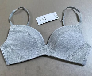 M&S BODY COOL COMFORT COTTON MIX GREY MARL 34C - Picture 1 of 3