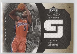 2005-06 Upper Deck Sweet Shot Jerseys Gold /99 Baron Davis #SSJ-BD