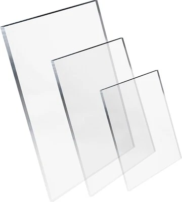 PFF SHEET Shed Window Replacement Acrylic Clear like Glass Plastic Perspex Sheet 1-6mm