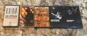 5 Cassette Tapes lot Led Zeppelin Jim I Hendrix Luther Stickie Wonder - Picture 1 of 5