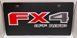 Ford FX4 Off Road tag 2015-2020 logo style carbon steel vanity license plate - Bild 1 von 3