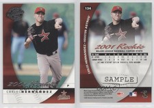 2001 Donruss Class Of 2001 Samples Silver Carlos Hernandez #134