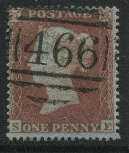 1854 1d Star SE, SG17 stated to be Plate 175 with Liverpool numeral 466 (39) - Picture 1 of 1