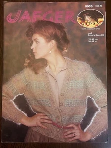 WOMENS JAEGER GYPSY MOHAIR CARDIGAN 30”-38” VTG 70’s KNITTING PATTERN 5036 - Picture 1 of 2