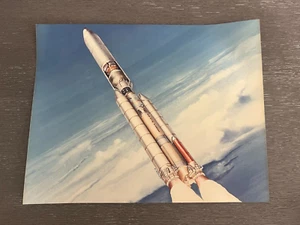 Titan Space Rocket Drawing Photo 8.5x11'' NASA USAF Air Force - C. Bennett - Picture 1 of 3