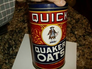 Vintage 1990 Replica of 1922 Quaker Oats Metal Canister - Limited Edition Oat - Picture 1 of 12