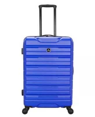 New Tag Gateway 24'' Hard Case Spinner Suitcase Luggage Check In Medium Blue - Image 1 of 4