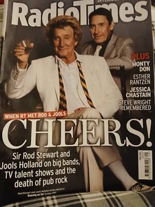 Radio Times Rod Stewart Jools Holland Jessica Chastain Steve Wright Rosie Jone F - Picture 1 of 2