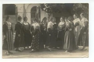 Fotokarte Ampezzanische Kostüme beim Empfang des Königs nicht gereist Unterveger - Bild 1 von 2