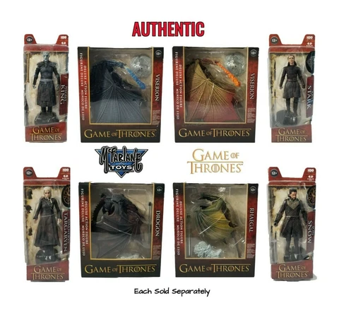 McFarlane Game of Thrones Deluxe Action Figure Viserion Ice Rhaegal OR Drogon Cover
