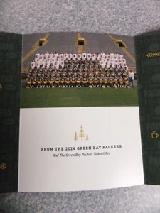 L#D28 2024 Green Bay Packers season ticket holders holiday card NRMT - Picture 1 of 4