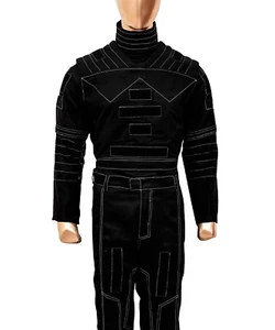 Mandalorian Black Flight Suit Cosplay Costume 3 Piece Beskar BountyHunter Outfit - Picture 1 of 7