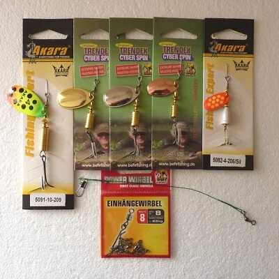 Spinner Set Nr. 4, 7- teilig Hecht Barsch Forelle Blinker Raubfisch Köder - Bild 1 von 2