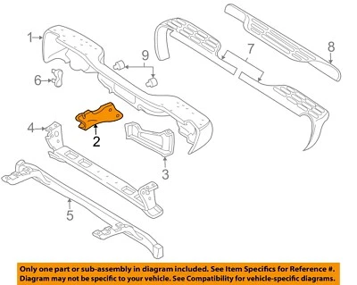 Parachoques trasero derecho GM OEM 15705674 Foto 1 de 2
