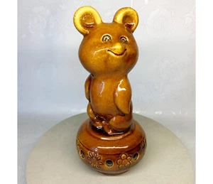 Soviet vintage Olympic Misha Bear ceramic figurine 1980 Olympic games - Picture 1 of 9