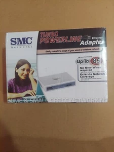 SMC Networks Turbo Powerline EZ Connect Ethernet Adapter SMCHT-ETH to 85 MBPS - Picture 1 of 3