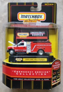 Matchbox Collectibles Emergency Service Collection 1999 KME Mini Pumper Sealed - Picture 1 of 11
