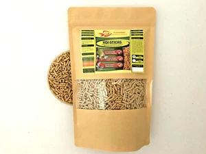 Koi Sticks 130 g Fischfutter 1 Liter TÜTE Koifutter Teichfutter Teichsticks Koi  - Bild 1 von 1